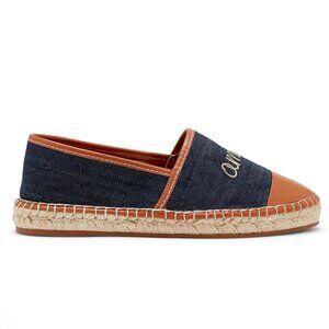 Cinq a Sept Jenna Denim Espadrille Flats European Size 39 / US 8.5 NWOT